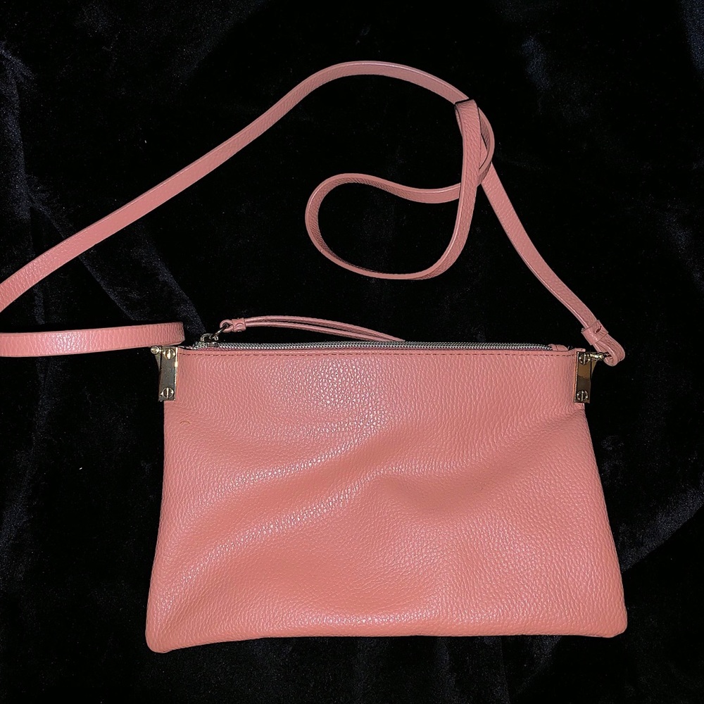 pretty pink crossbody bag